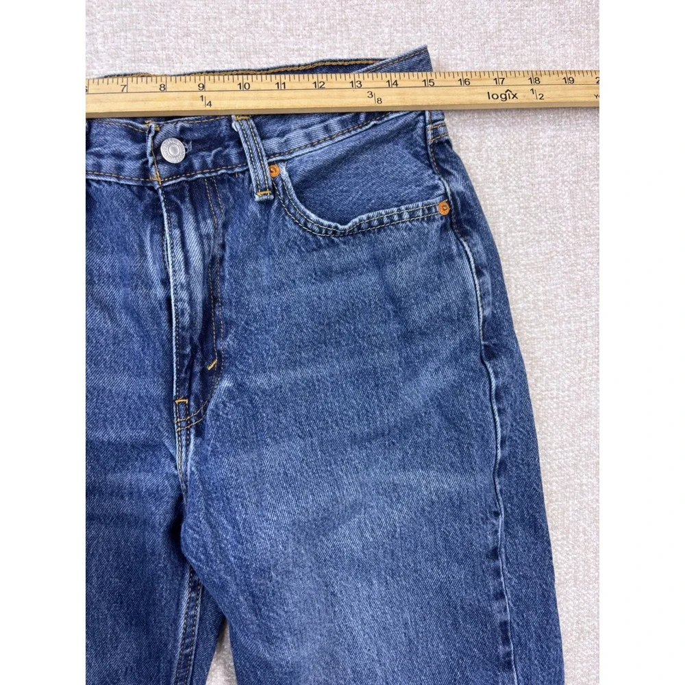 Levis 565 Custom Reworked Wide Leg Flare Jeans Mens 30x30 Blue Denim